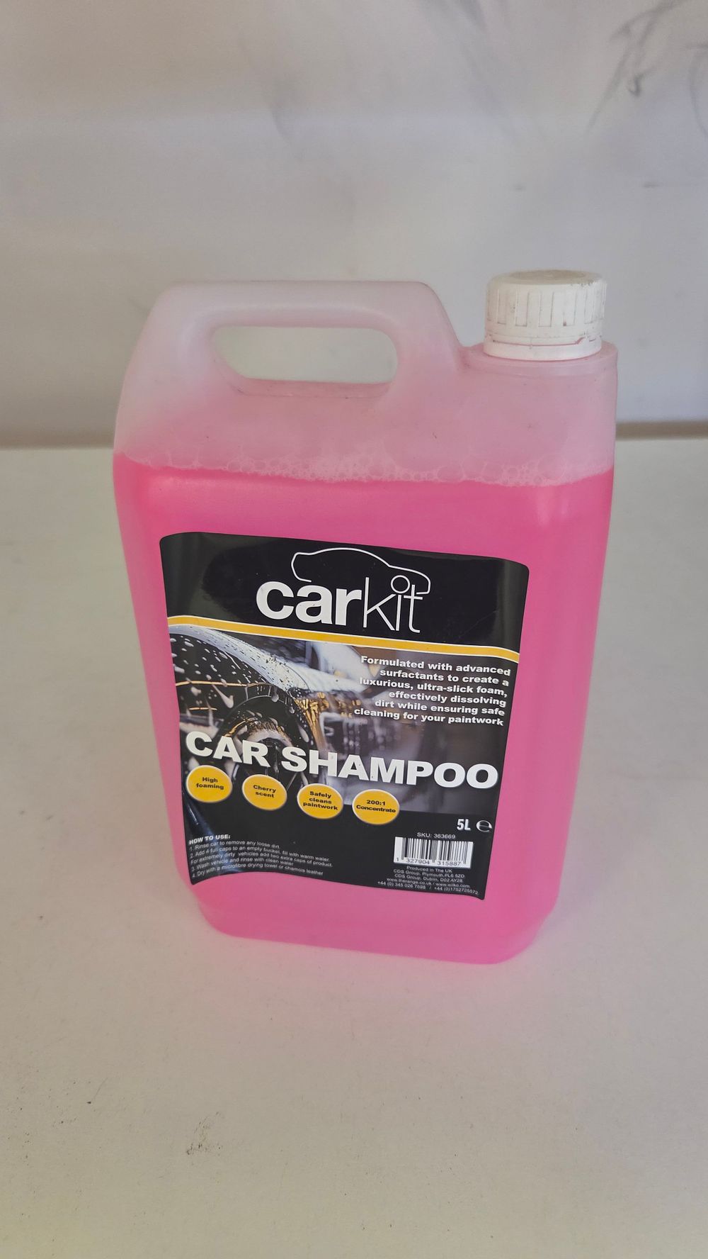 Lot 169 – One 5-Litre Container of Carkit Concentrated Car Shampoo