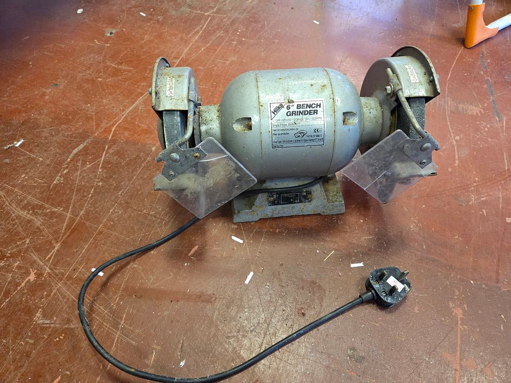 Lot 361 – A Hilka 6-Inch Electric Bench Grinder Model 91 6000 12