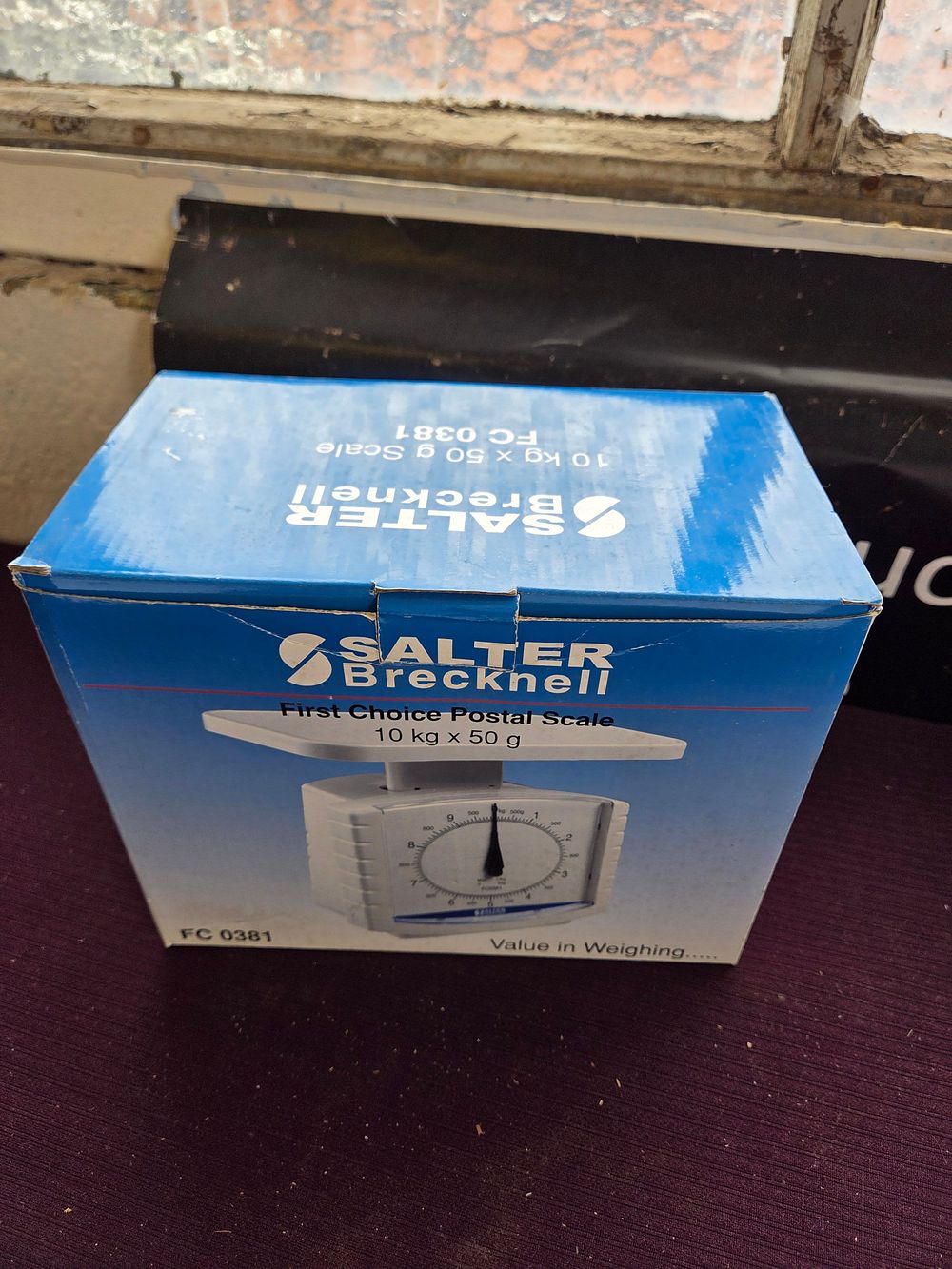 Lot 389 – Salter Brecknell Model FC 0381 Mechanical Postal Scale in Original Box