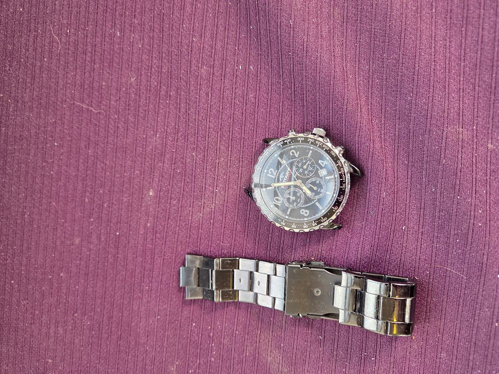 Lot 607 – Rotary Gents Gunmetal Tone Chronograph Wristwatch