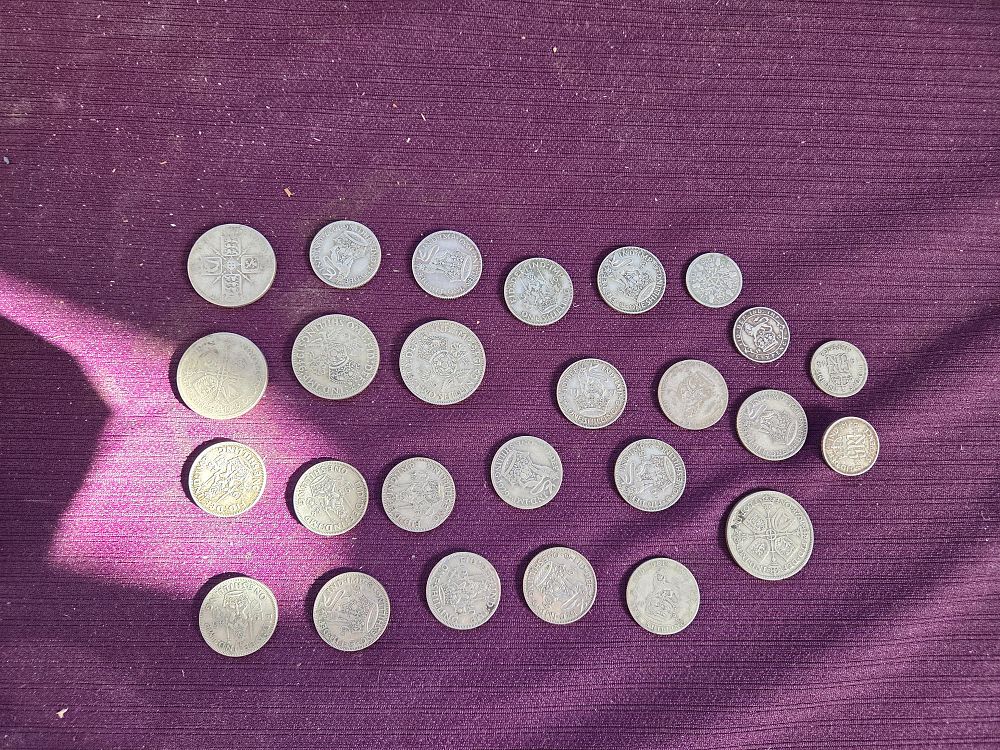 Lot 650 – A Collection of UK Pre-Decimal Silver coins pre1946
