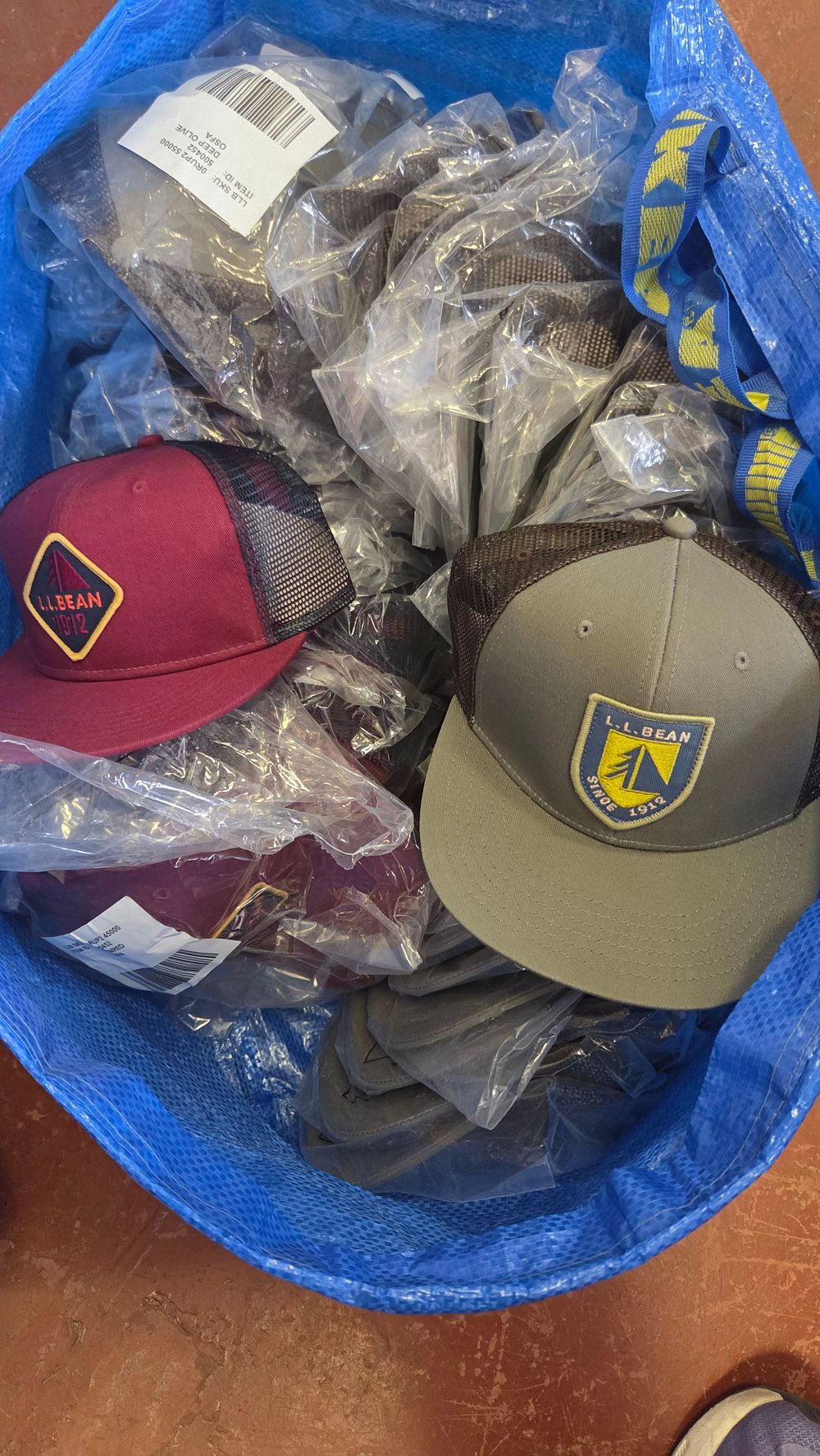 Lot 168 – An Assortment of L.L. Bean Mesh-Back Trucker Caps
