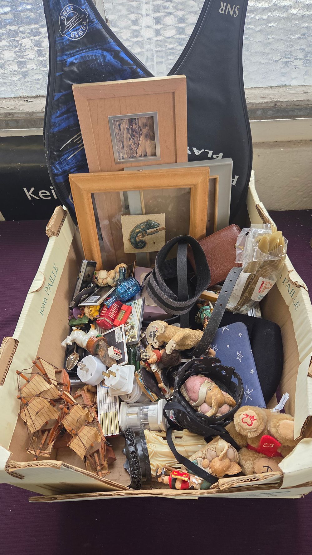 Lot 179 – An Assortment of Household Goods, Collectables, Picture Frames, and Sporting Equipment