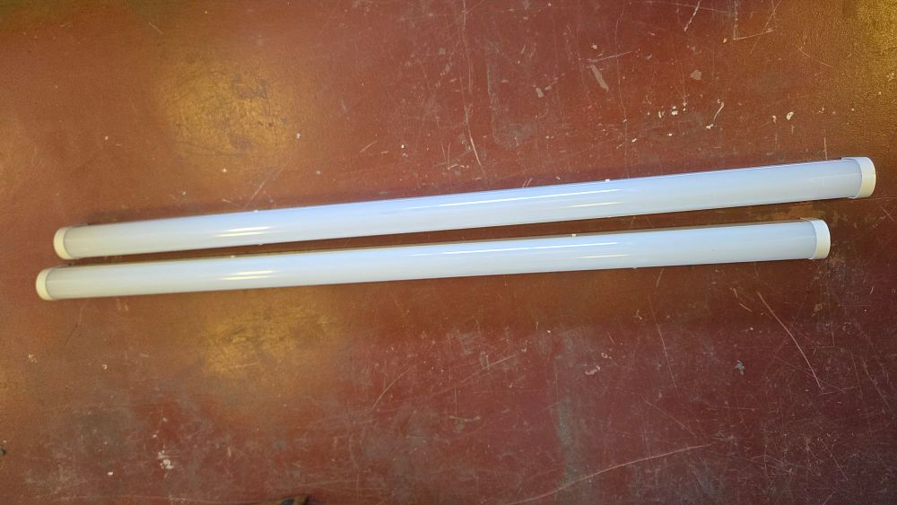 Lot 195 – A Pair of Modern Linear LED Batten Light Fixtures