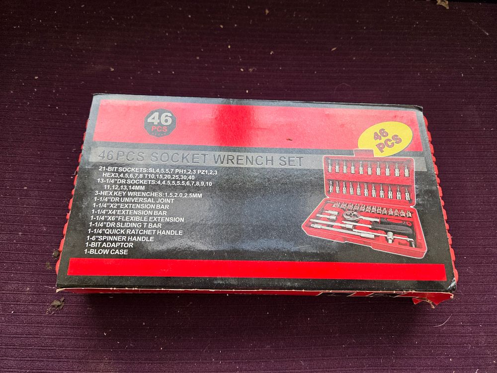 Lot 217 – 46 Piece 1/4 Inch Drive Metric Socket Wrench Set