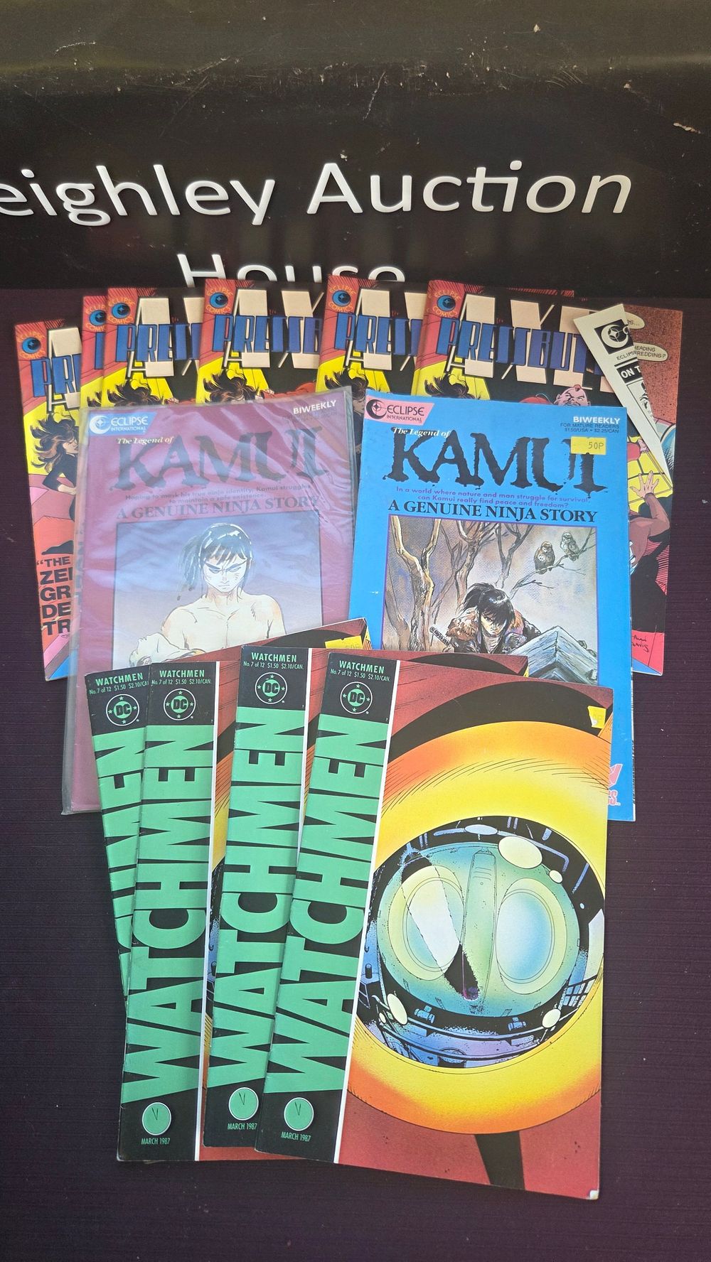 Lot 249 – A Collection of Modern Age Comic Books including Watchmen, The Legend of Kamui and The Prowler
