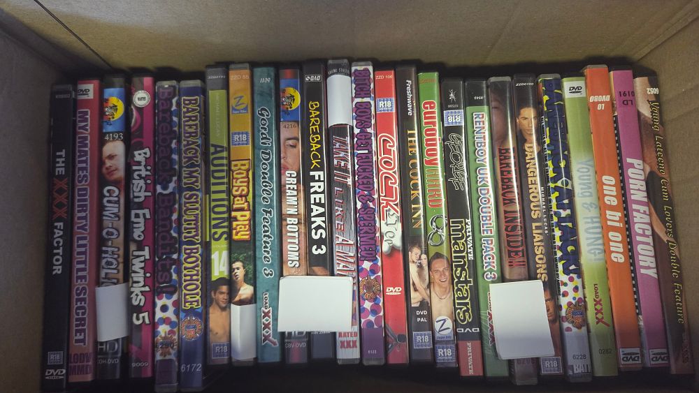 Lot 337 – A Collection of Gay Adult Interest DVDs including R18 Rated Titles