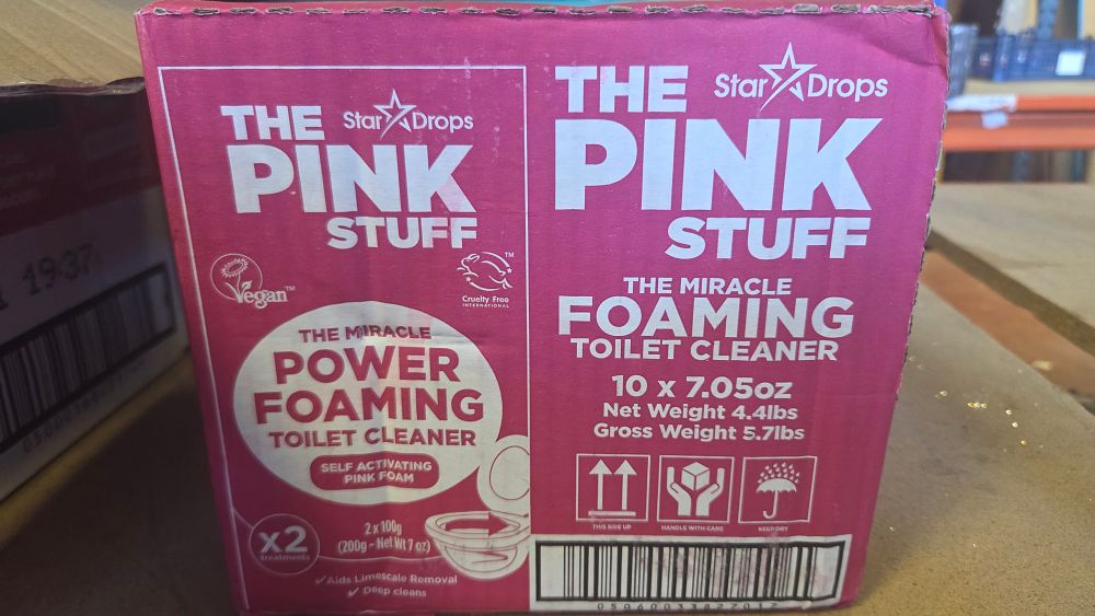 Lot 338 – A Case of Ten Packs of Stardrops The Pink Stuff Miracle Foaming Toilet Cleaner