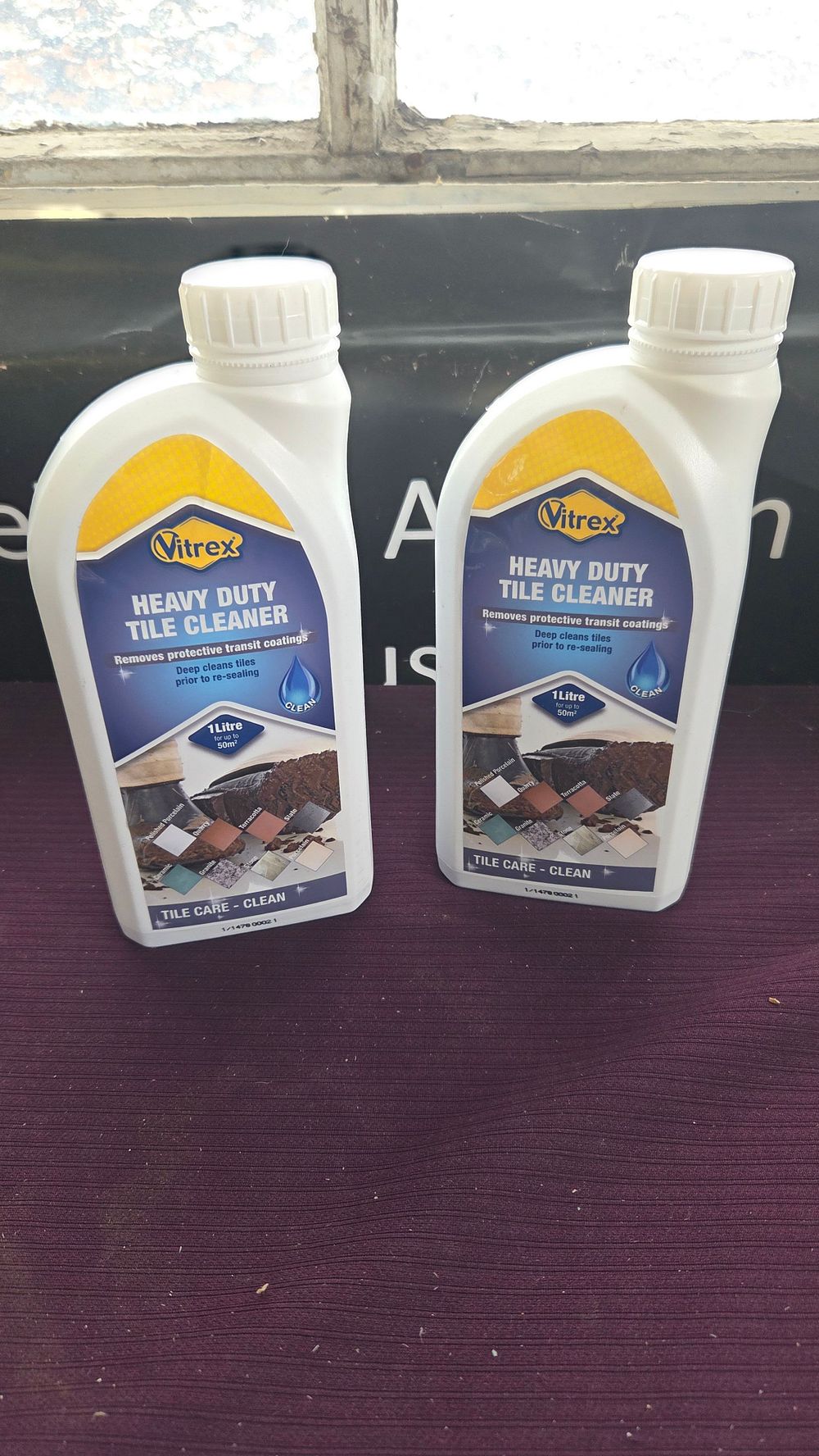 Lot 246 – A Pair of Vitrex Heavy Duty Tile Cleaner 1 Litre Bottles