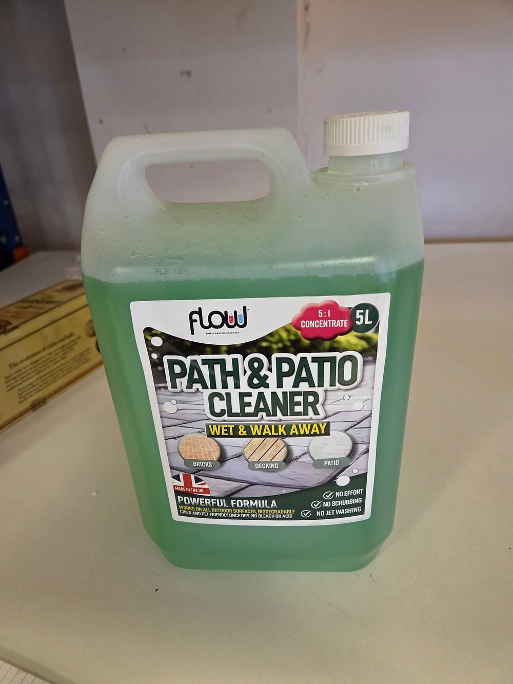 Lot 255 – A Single 5 Litre Container of Flow Path & Patio Cleaner 5:1 Concentrate
