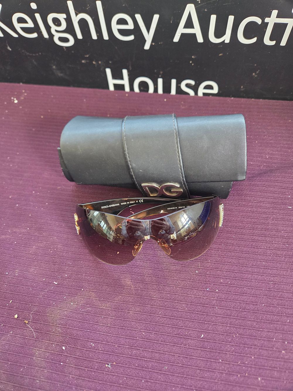 Lot 617 – Dolce and Gabbana DG 6035-B Shield Sunglasses and Case