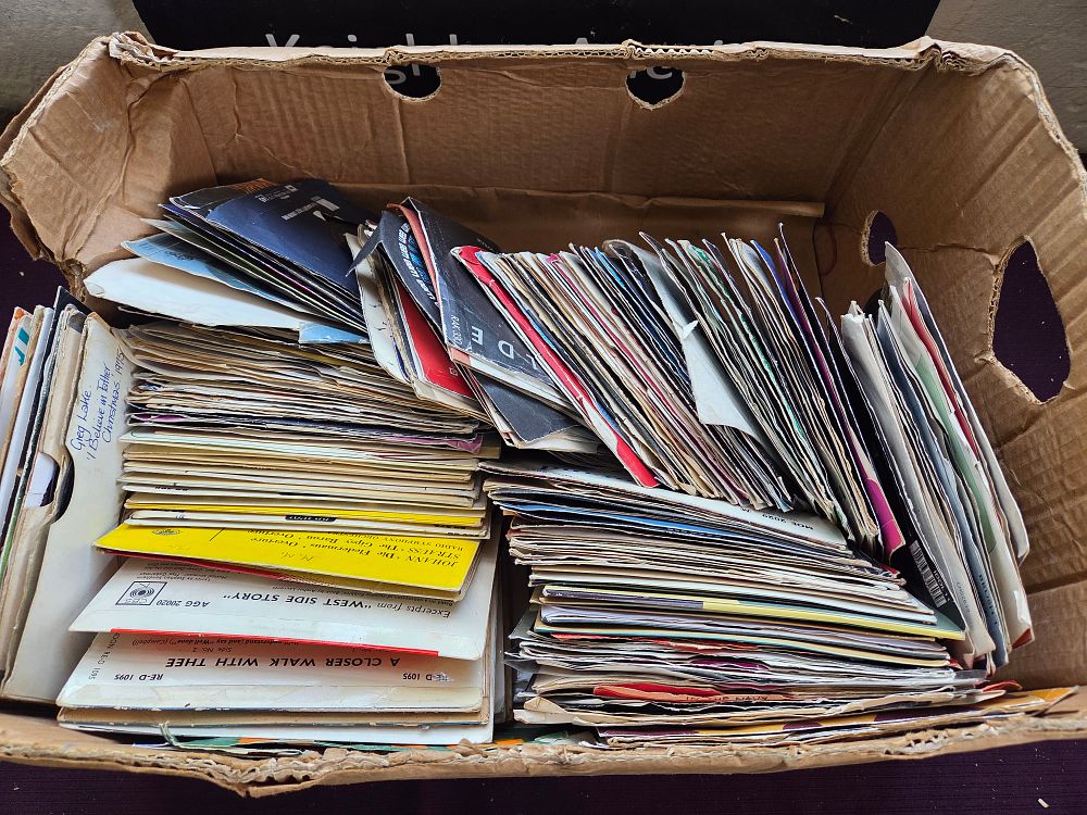 Lot 390 – A Large Collection of Approximately 100+ 7-Inch Vinyl Records and EPs
