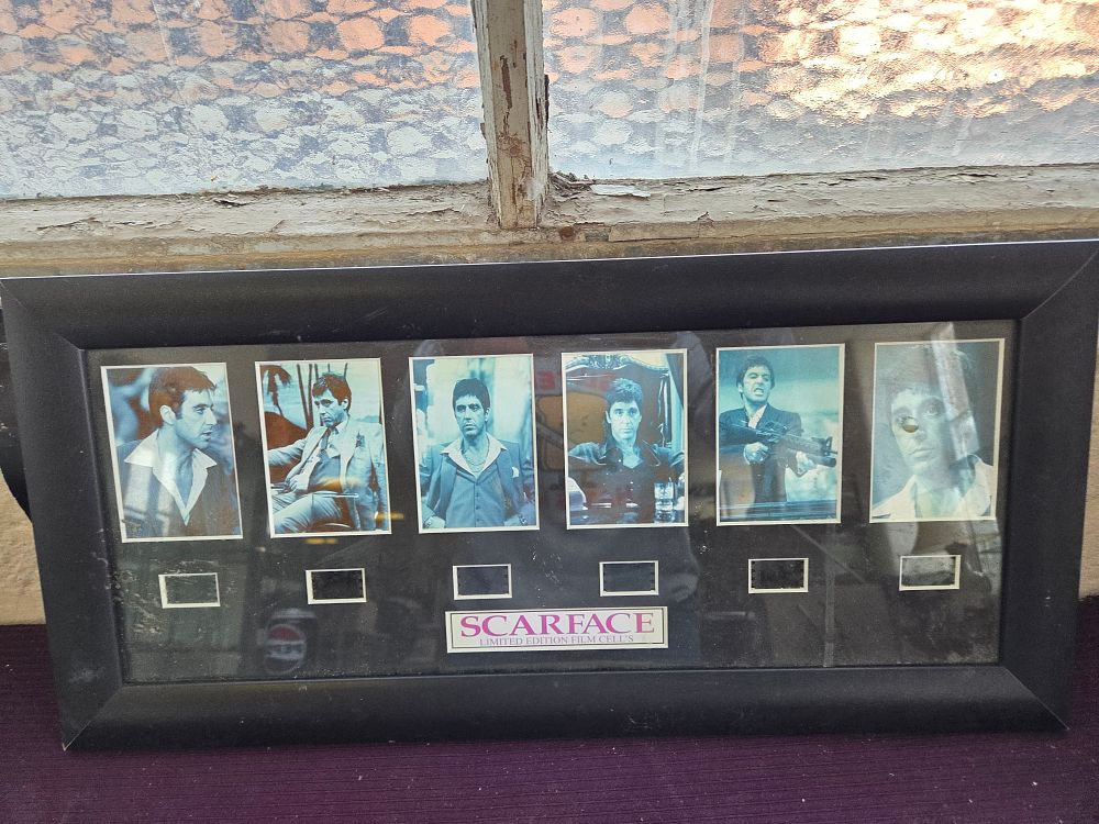 Lot 398 – Scarface (1983) Limited Edition Framed 35mm Film Cell Presentation