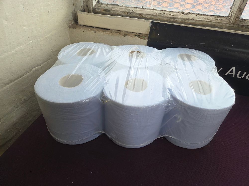 Lot 415 – A Set of Blue Centre Feed Paper Hand Towels