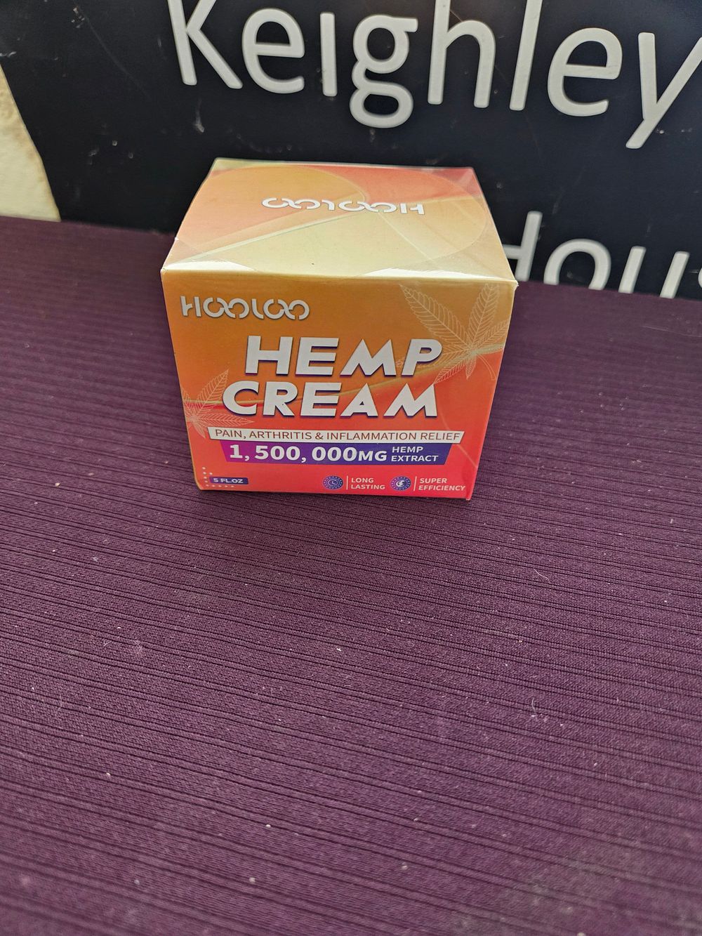 Lot 417 – HOOLOO Hemp Cream for Pain Relief, 1,500,000mg Hemp Extract, 5 fl oz