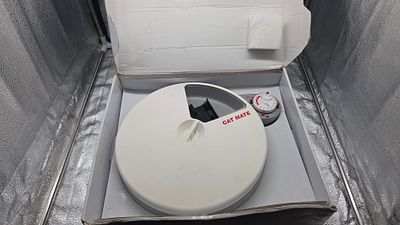 A Cat Mate C50 Automatic Pet Feeder in Original Box