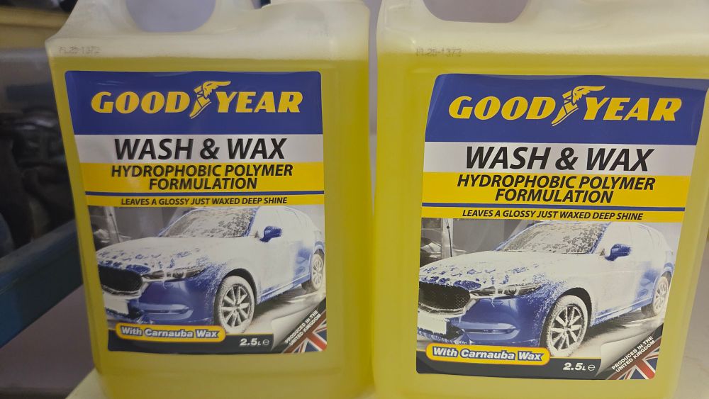 Lot 247 – A Pair of Goodyear 2.5 Litre Wash and Wax Hydrophobic Polymer Bottles