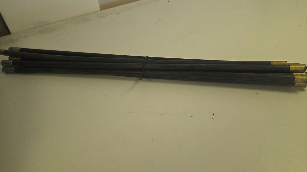 Lot 261 – A Set of Flexible Drain Cleaning Rods with Brass Fittings
