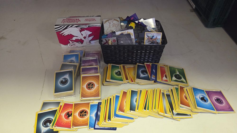 Lot 283 – A Collection of Pokemon TCG Energy Cards and Player Accessories Including Celebrations and Silver Tempest Components
