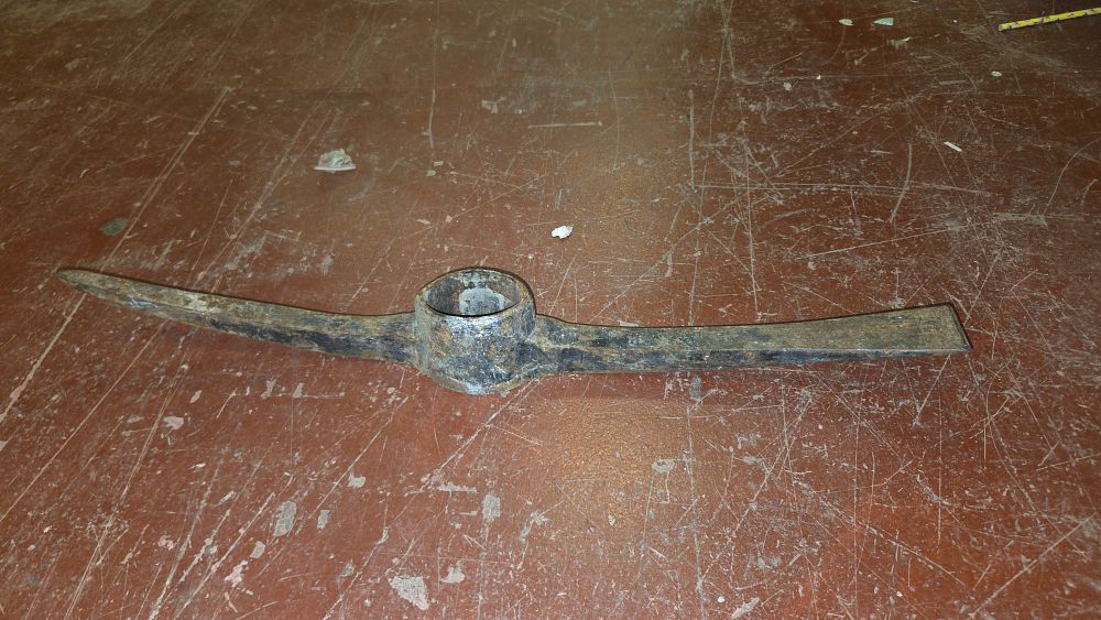 Lot 319 – A Vintage Forged Steel Miner’s Pick-Mattock Head