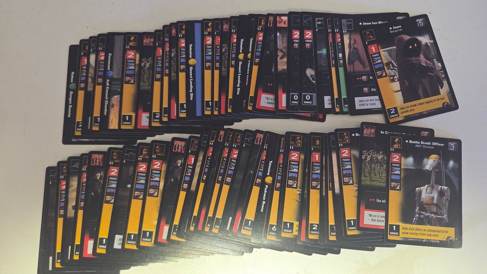 Lot 351 – A Collection of Star Wars Young Jedi Collectible Card Game Cards by Decipher Inc