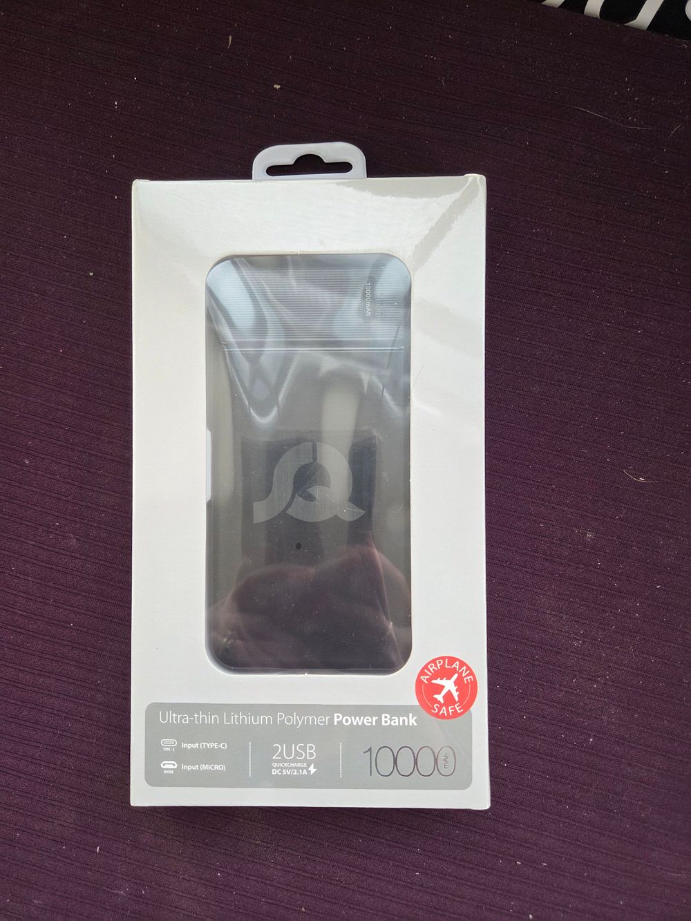 Lot 264 – Ultra-thin 10,000mAh Lithium Polymer Power Bank in Original Packaging