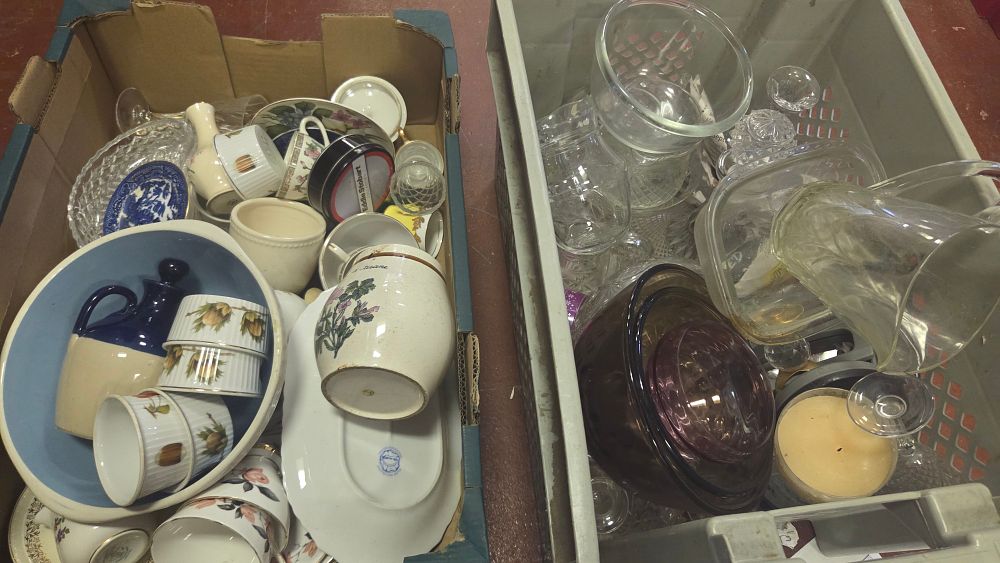 Lot 324 – Two Boxes of Ceramic and Glassware Items