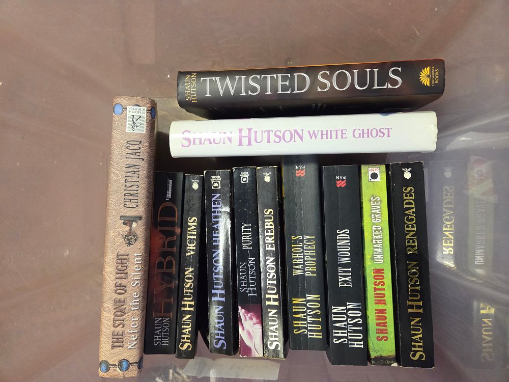 Lot 417 – Hutson, Shaun and Jacq, Christian. A Collection of Fiction Volumes. Various Publishers, v.d. (DJ)