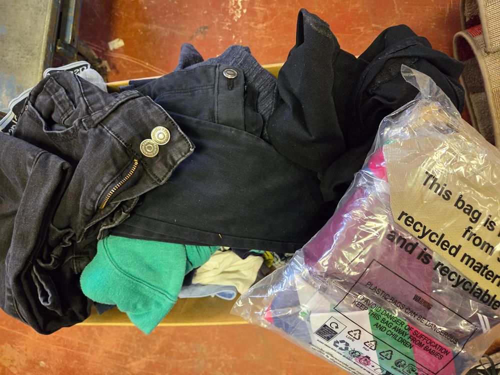 Lot 437 – An Assortment of Casual Apparel and Textiles including Denim and Jersey Items
