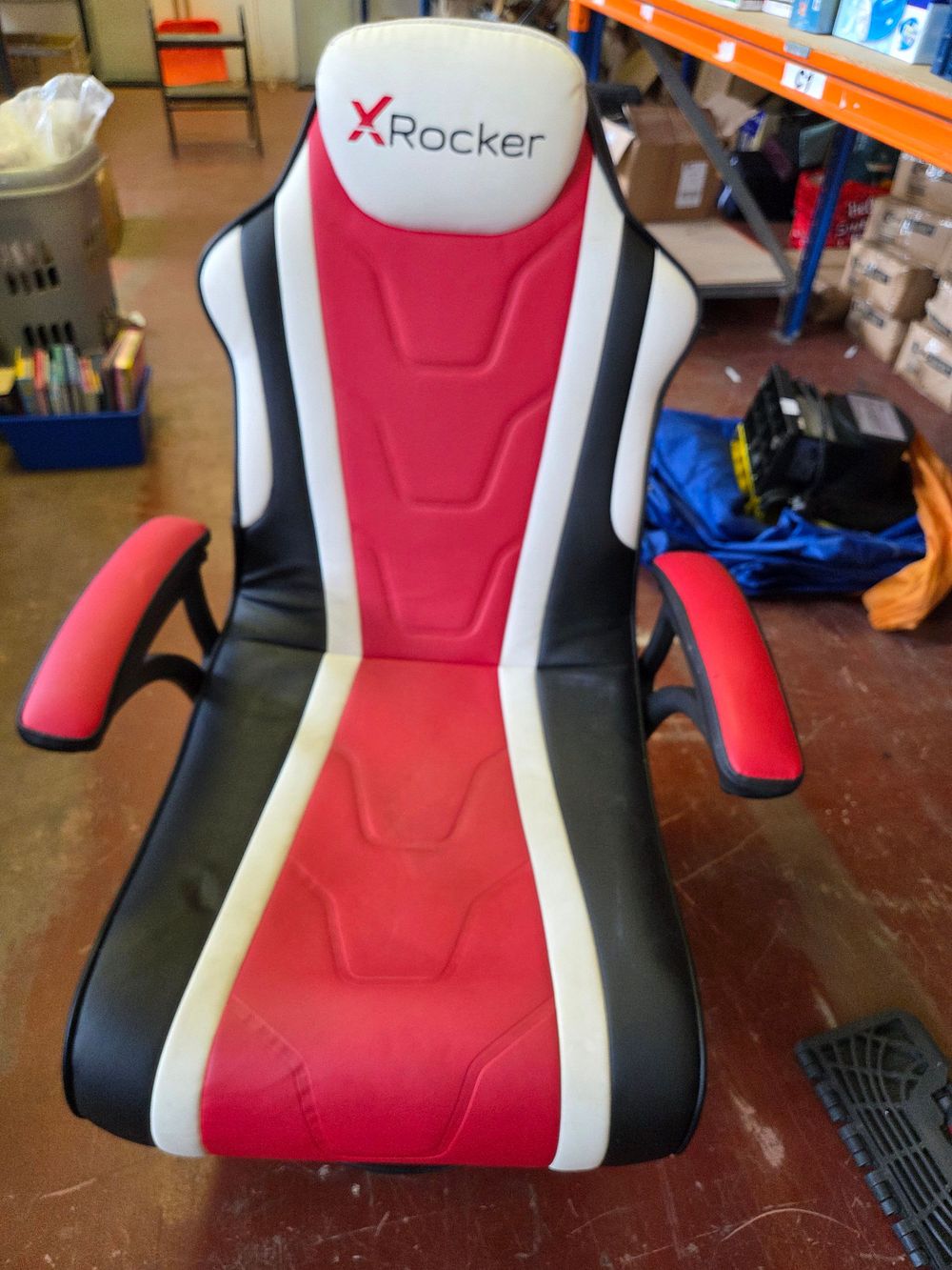 Lot 442 – An X Rocker Gaming Floor Rocker Chair