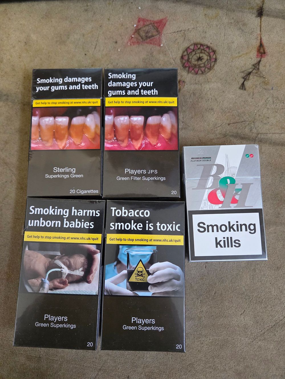 Lot 457 – A Collection of Assorted British Cigarette Packs