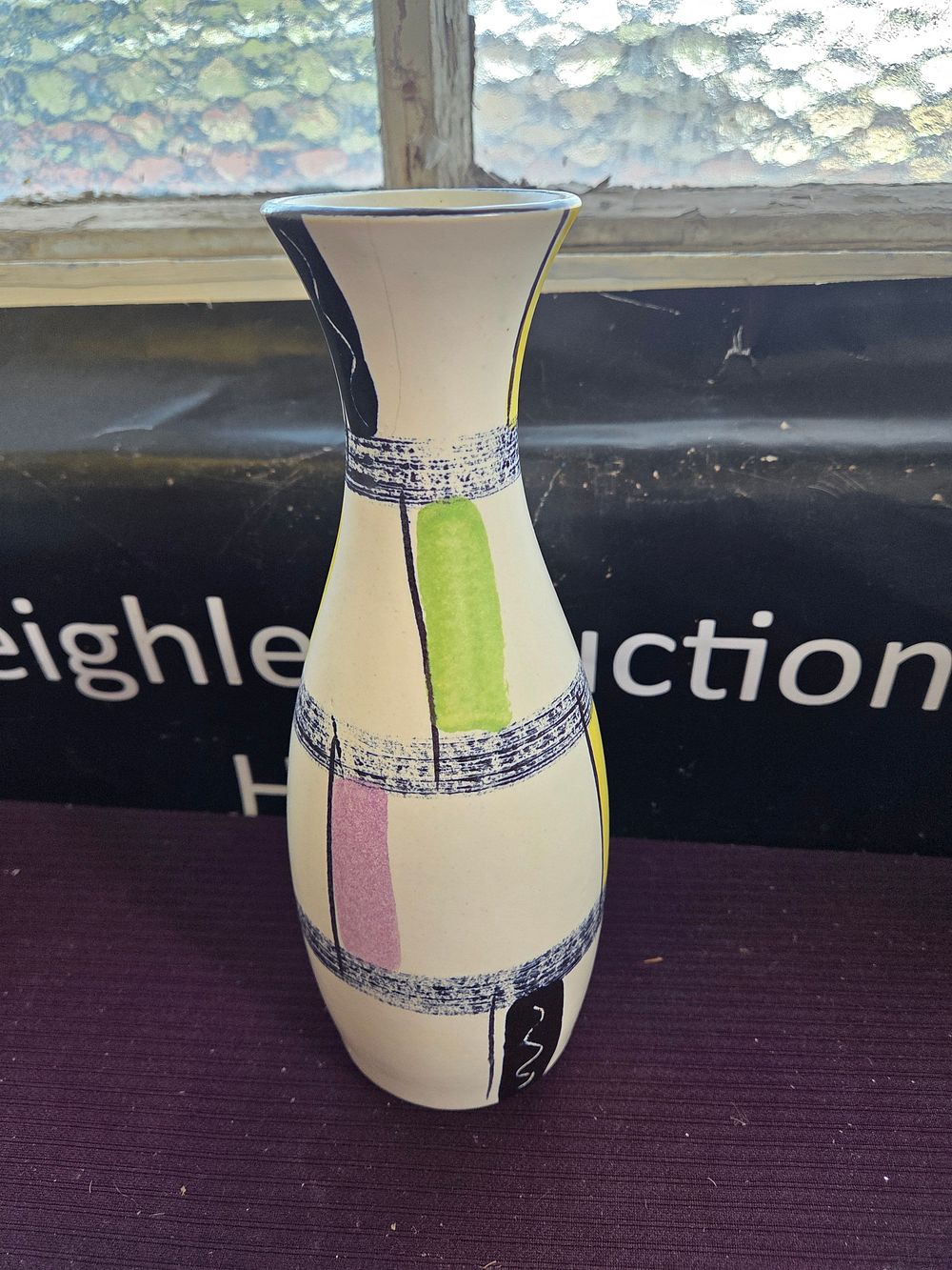 Lot 622 – A West German Art Pottery Vase in the Capri Decor by Elfi Stadler for Schramberg Majolika