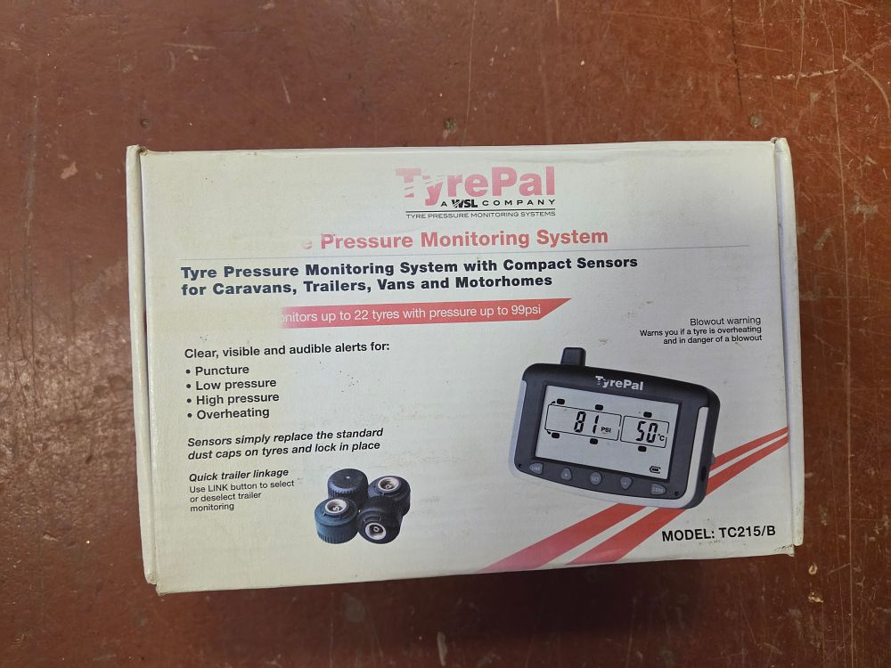 Lot 327 – TyrePal TC215/B Tyre Pressure Monitoring System for Caravans Trailers and Motorhomes
