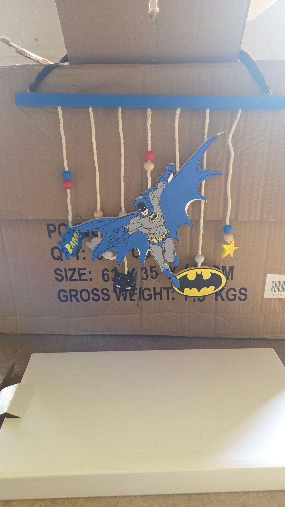 Lot 166 – 36 New Batman-Themed Wooden Nursery Wall Hangings