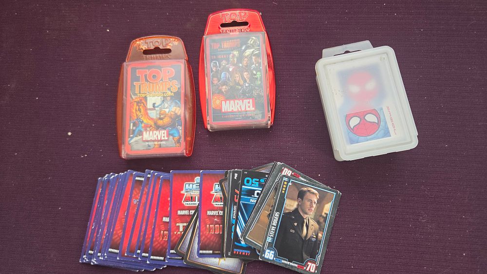 Lot 175 – A Collection of Marvel Top Trumps and Topps Marvel Hero Attax Trading Cards