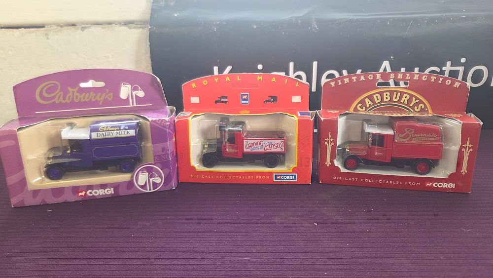 Lot 178 – A Trio of Corgi Vintage Delivery Vehicles in Original Boxes