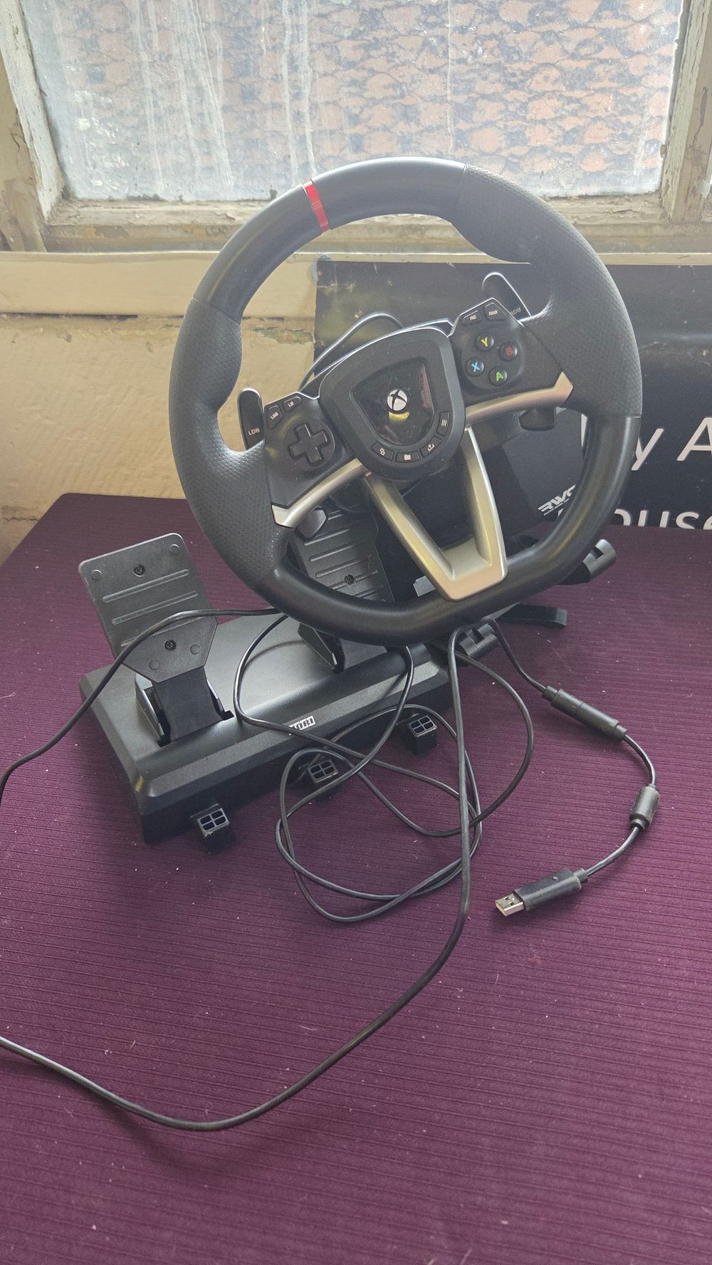 Lot 193 – Hori Racing Wheel Overdrive for Xbox with Pedals