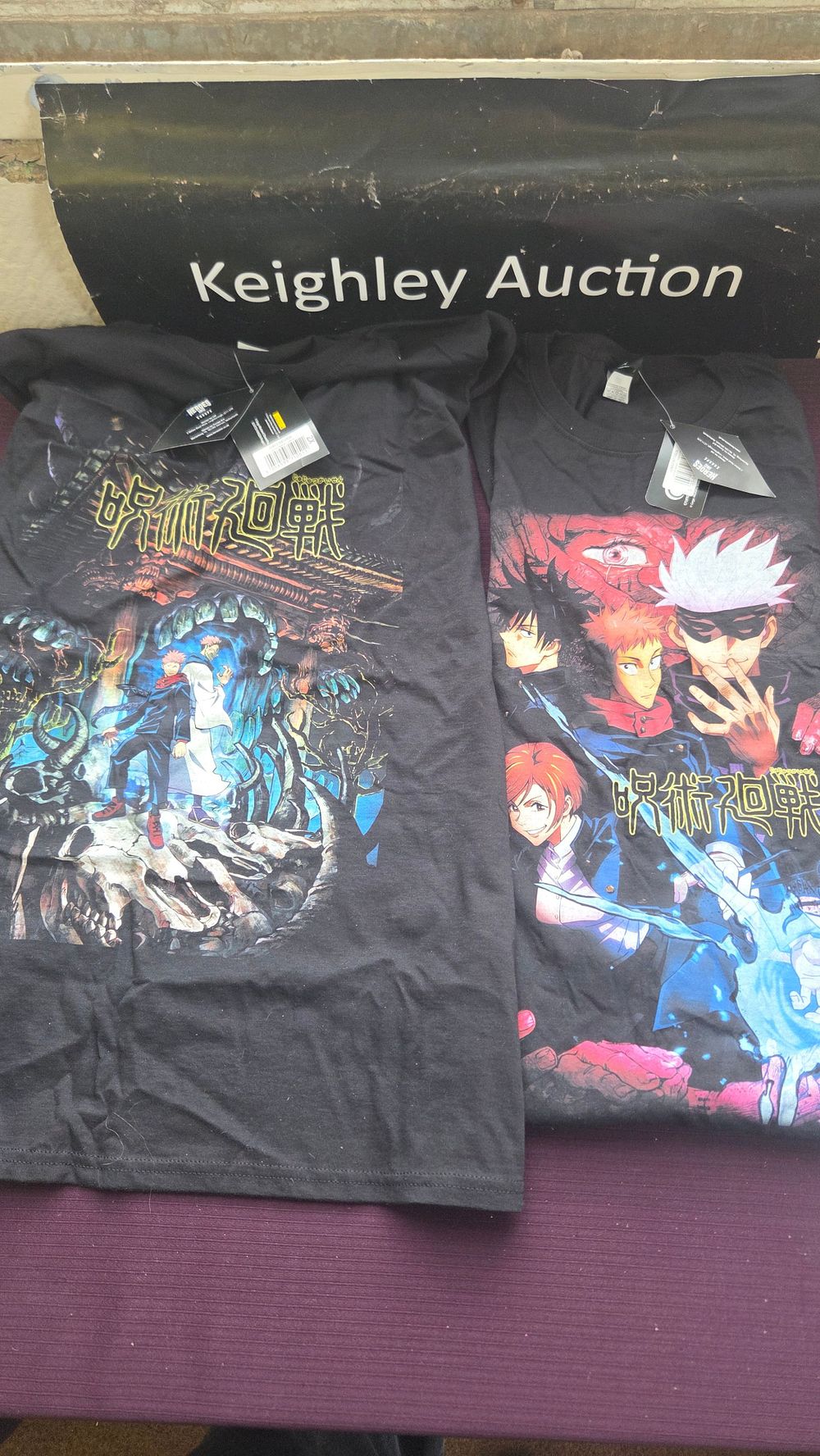 Lot 232 – Two Heroes Inc. Jujutsu Kaisen Graphic T-Shirts, Size 2XL