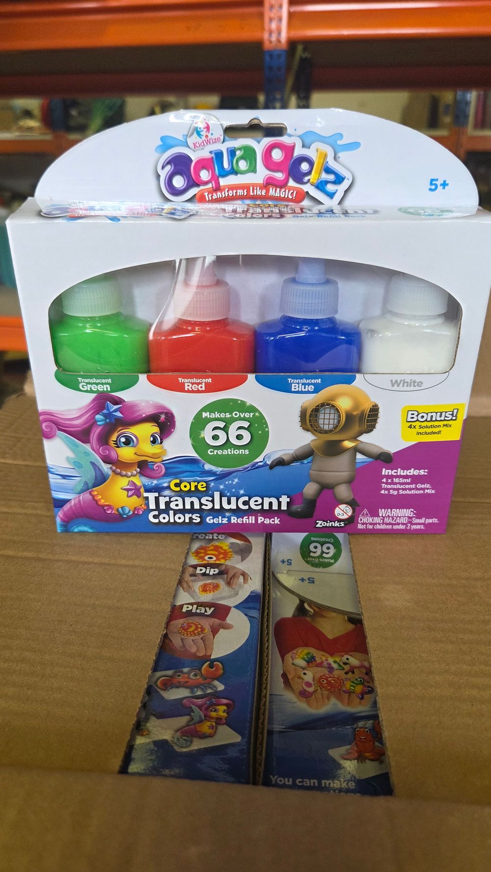 Lot 259 – 36 Aqua Gelz Refill Packs including Core Translucent Colours