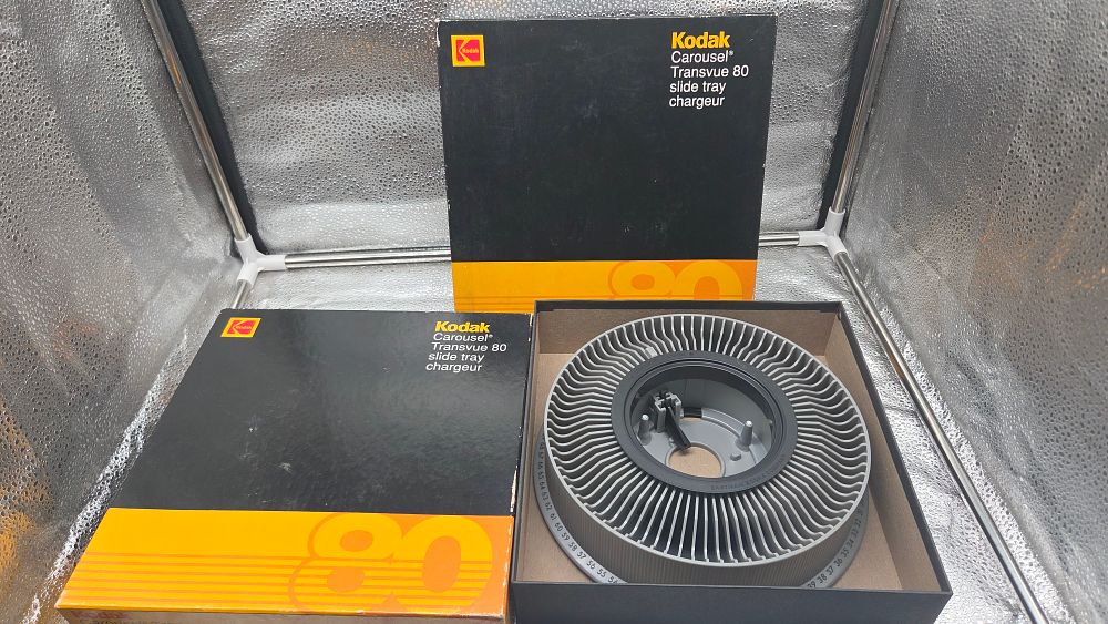 Lot 151 – A Pair of Kodak Carousel Transvue 80 Slide Trays