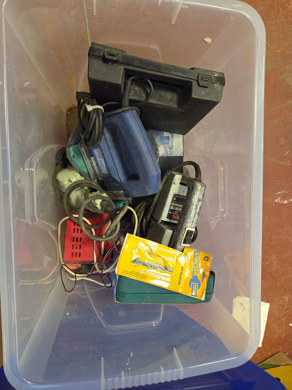 Lot 197 – A Collection of Portable Power Tools and Accessories in Working Order