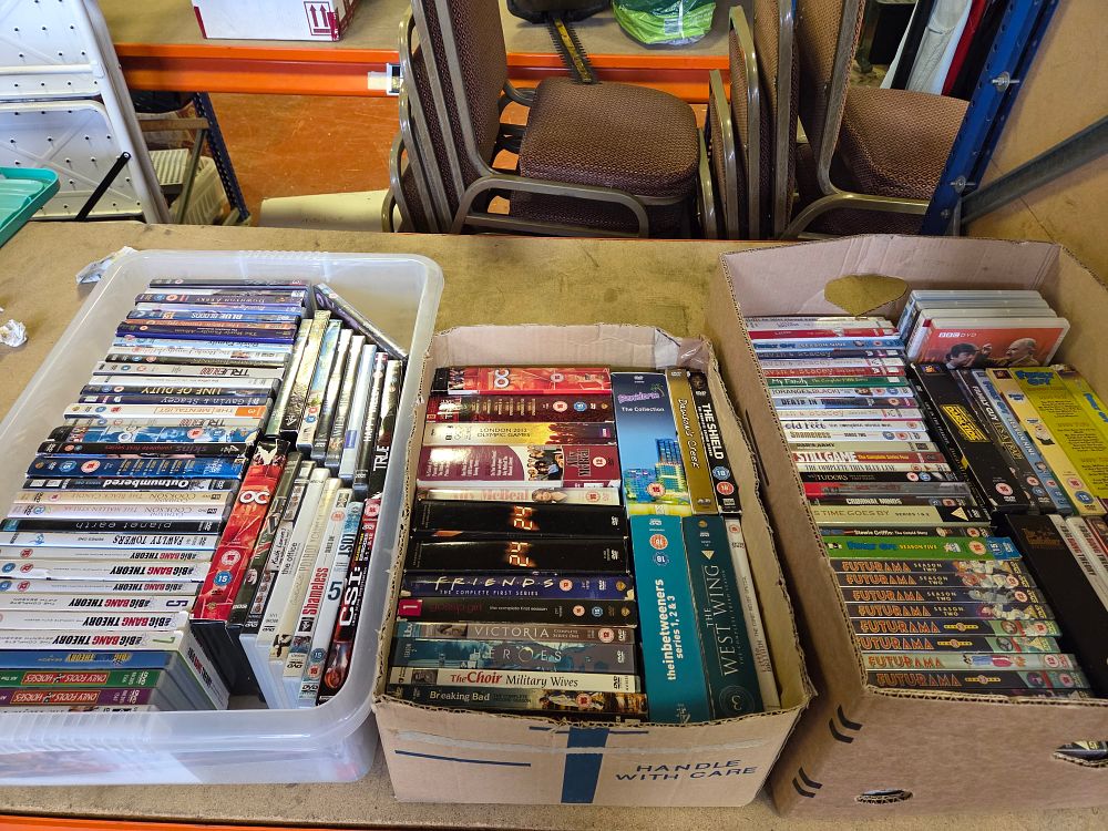Lot 293 – A Large Collection of 150 DVD Television Series Box Sets and Films