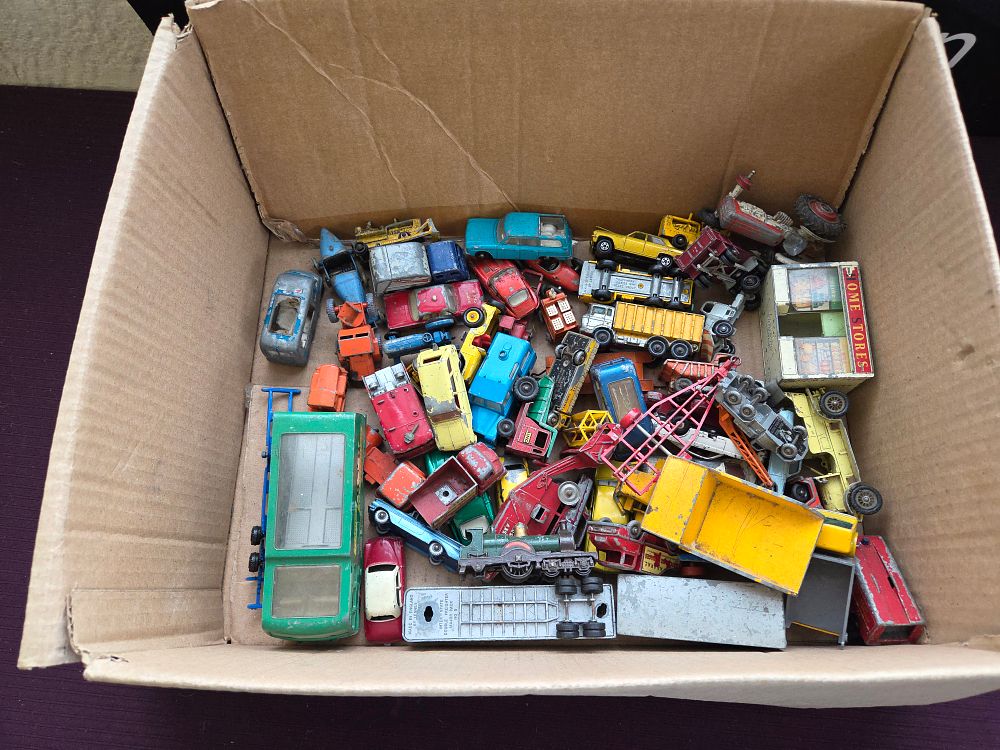 Lot 321 – A Collection of Vintage Die-cast Toy Vehicles, including Lesney Matchbox Series