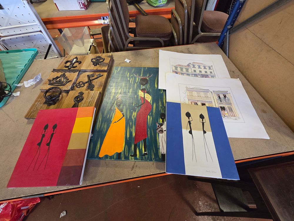 Lot 342 – Sab Duru and Others, A Collection of Artworks, Architectural Prints, and Decorative Plaques (Signed)