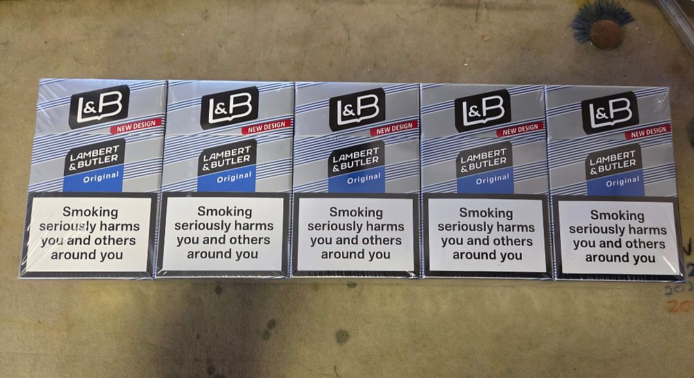 Lot 361 – A Sleeve of Lambert & Butler Original Silver Cigarette Packs