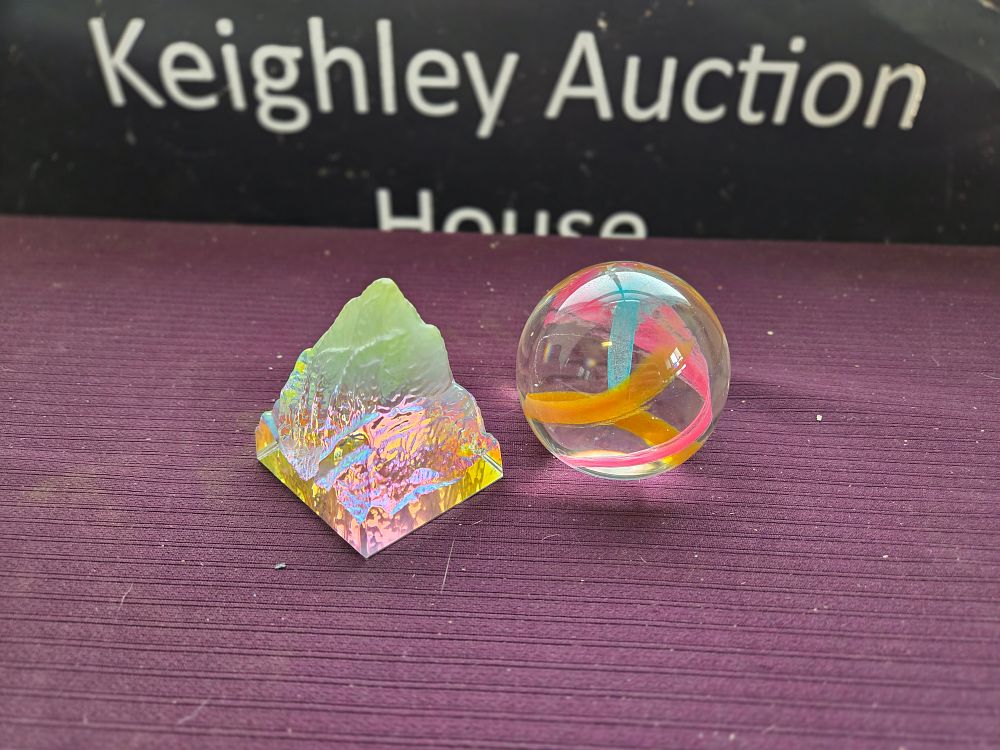 Lot 642 – Two Contemporary Art Glass Paperweights
