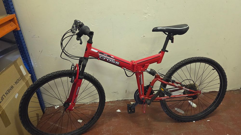 Lot 177 – Cross CXF300 Folding Full-Suspension Mountain Bike