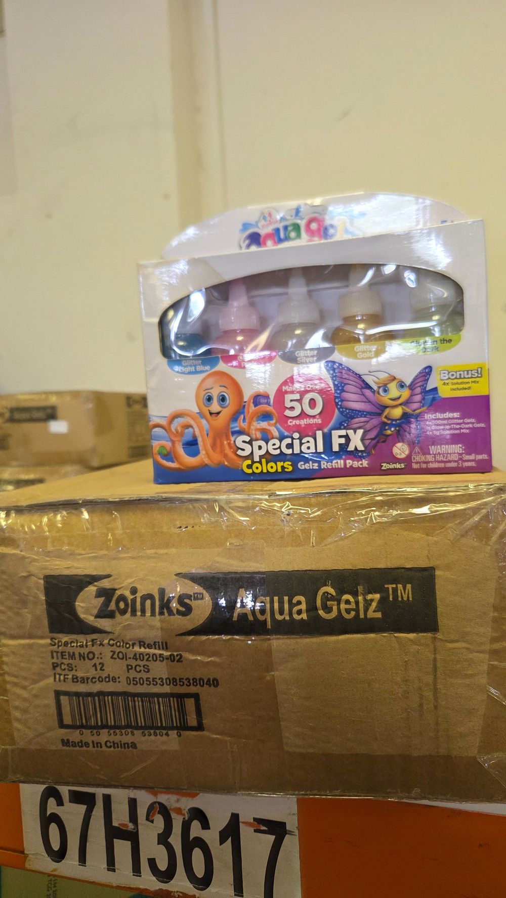 Lot 192 – Twelve Zoinks Aqua Gelz Special FX Color Gel Refill Packs