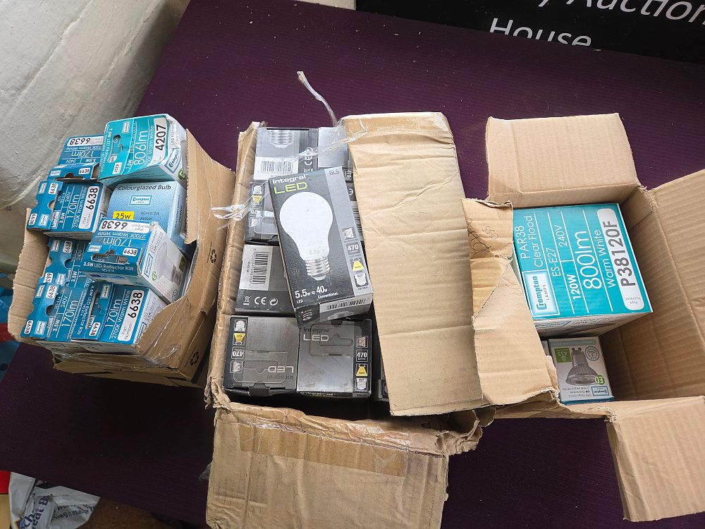 Lot 268 – A Large Assortment of New Crompton Lamps and Integral LED Light Bulbs