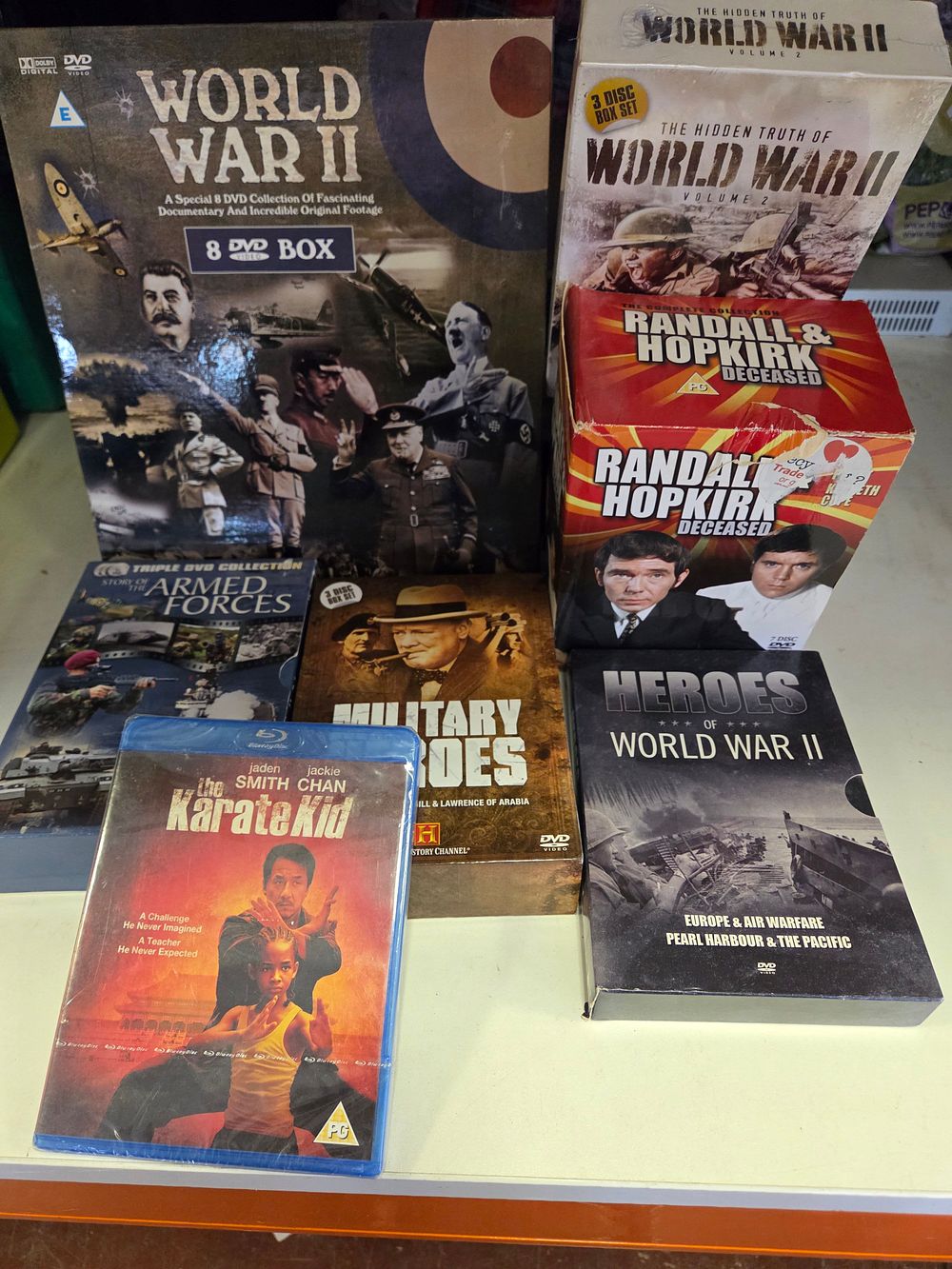 Lot 283 – A Collection of Military History Documentaries and Entertainment DVD Boxsets with Blu-ray